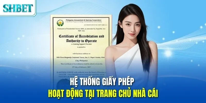 Trang chủ 45 Hệ thống giấy phép hoạt động tại trang chủ nhà cái